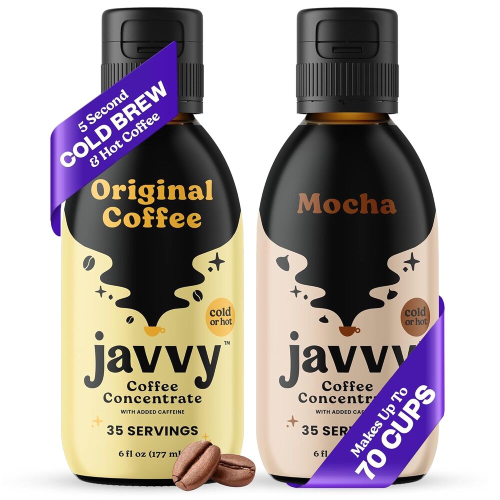 Coffee Concentrate Bundles, Hot or Iced Instant Coffees, Original & Mocha
